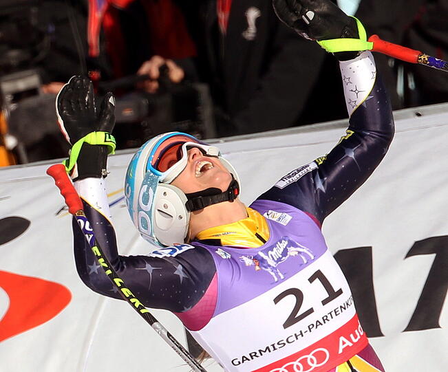 Das US-Girl sprang für Mitvaforitin Lindsey Vonn in die Bresche, die auf Platz sieben kam.