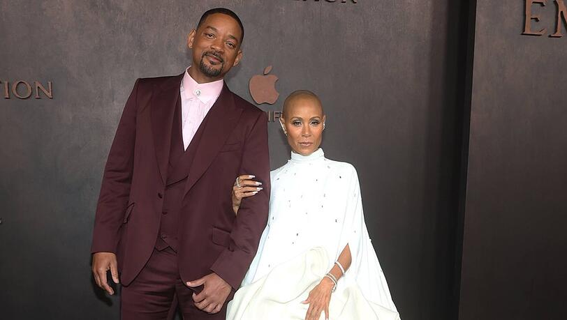 Will Smith und seine Frau Jada Pinkett Smith auf dem roten Teppich zur Premiere von "Emancipation".