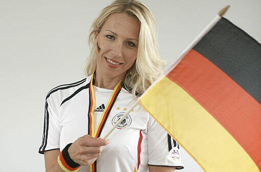 Katja Wunderlich fiebert mit der deutschen Mannschaft mit.