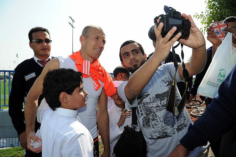 Der FC Bayern am dritten Trainingstag in Doha.