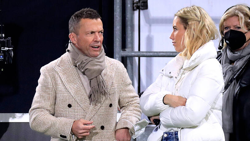 Lothar Matthäus und RTL-Moderatorin Laura Papendick.