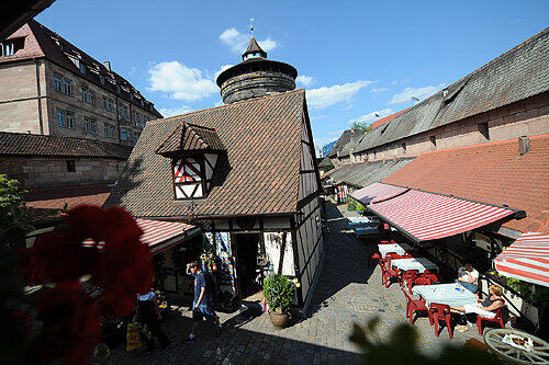 Touristen-Magnet: der Nürnberger Handwerkerhof