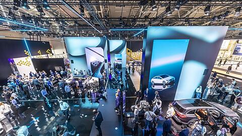 Die IAA will mehr sein als nur eine Automesse. Aber natürlich steht das Auto weiterhin im Mittelpunkt, hier bei der IAA 2021.