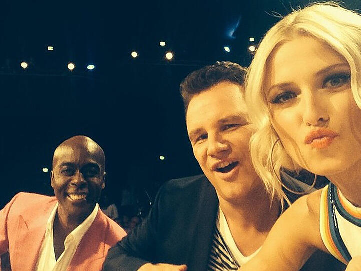 Brunce Darnell, Guido Maria Kretschmer und Lena Gercke (v. l. n. r.)