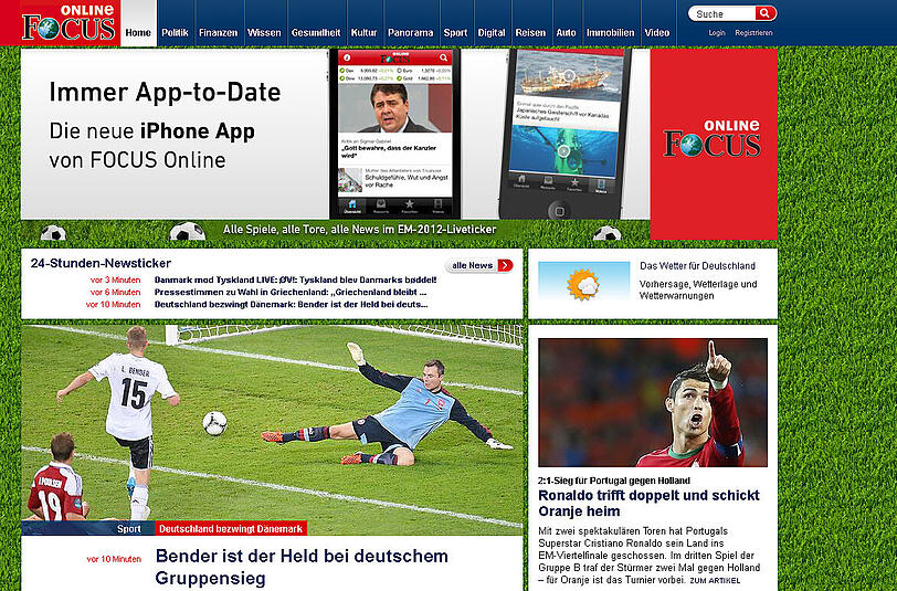Auch für Focus Online ist Bender der Held.