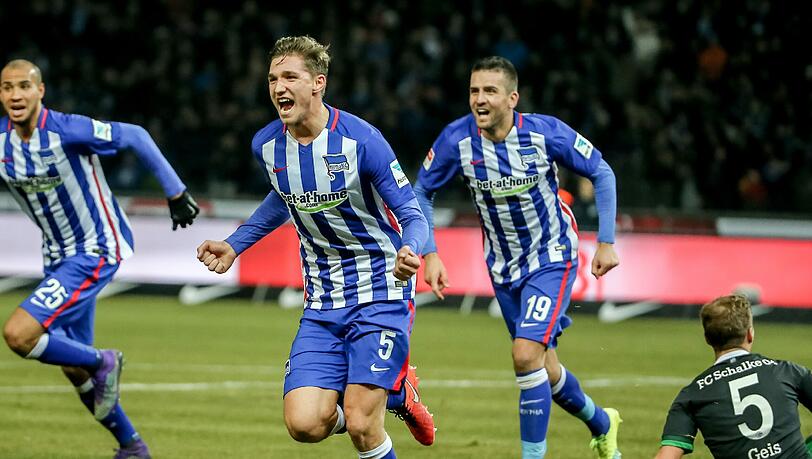 Niklas Stark jubelt nach dem 2:0. Niklas Stark jubelt nach dem 2:0.
