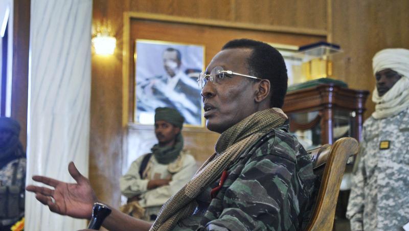 Präsident Idriss Deby Itno, hier bei einer Pressekonferenz 2008, ist tot.