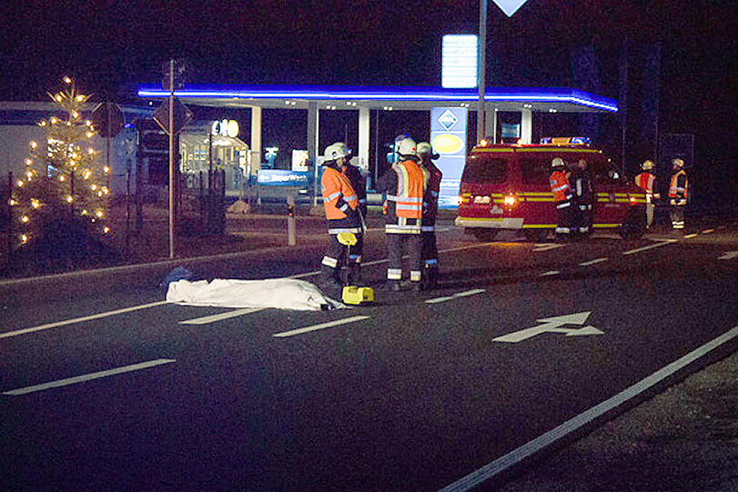 Tödlicher Verkehrsunfall auf der B 21 auf der Traunfelder Straße in Bad Reichenhall.