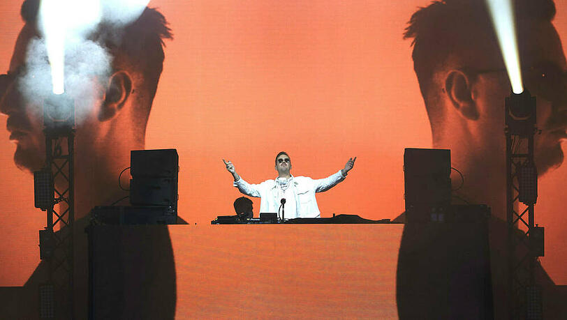 Robin Schulz bei einem Konzert in Hannover. Robin Schulz bei einem Konzert in Hannover.