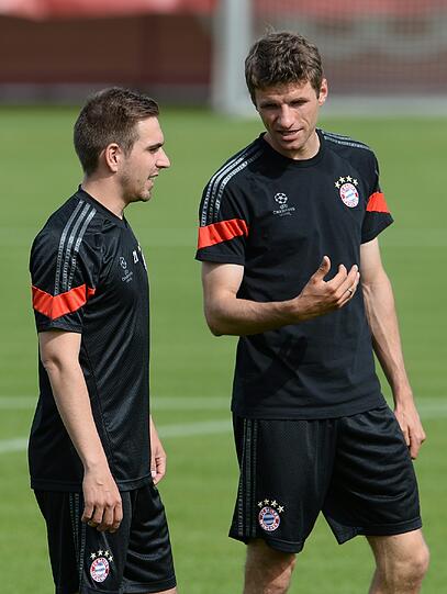 Die Bilder vom Abschlusstraining der Bayern vor dem Barca-Spiel!