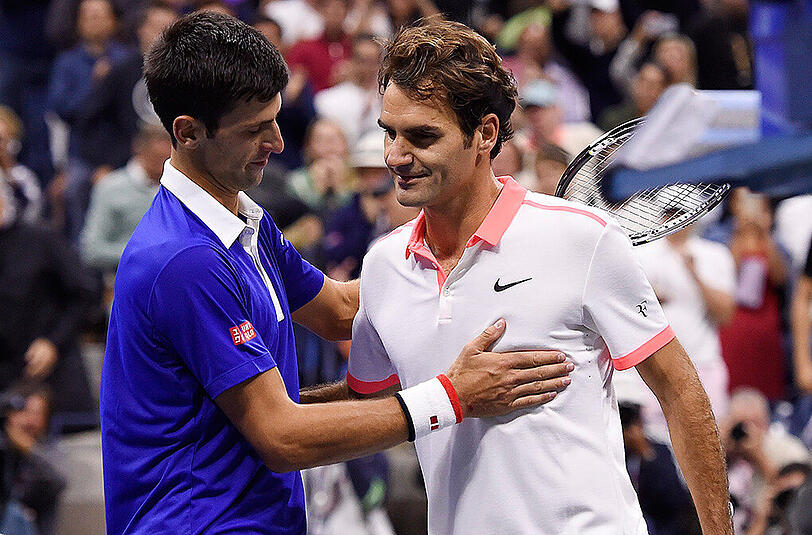 Ziemlich beste Freunde? Novak Djokovic (links) und Roger Federer.