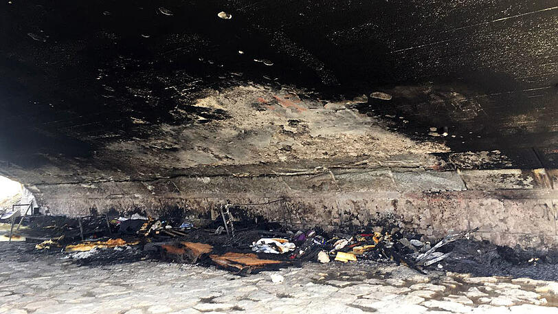 Der verheerende Brand zerstörte das Obdachlosenlager unter der Reichenbachbrücke.