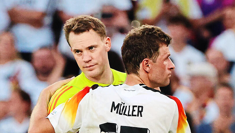 Vom "Finale dahoam" sind nur noch Müller (r) und Neuer (l) übrig (Archivbild). Vom "Finale dahoam" sind nur noch Müller (r) und Neuer (l) übrig (Archivbild).
