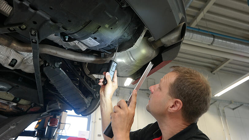 Der elektronische "Gas-Schnüffler" bleibt ruhig: Die CNG-Anlage ist so dicht wie am ersten Tag.