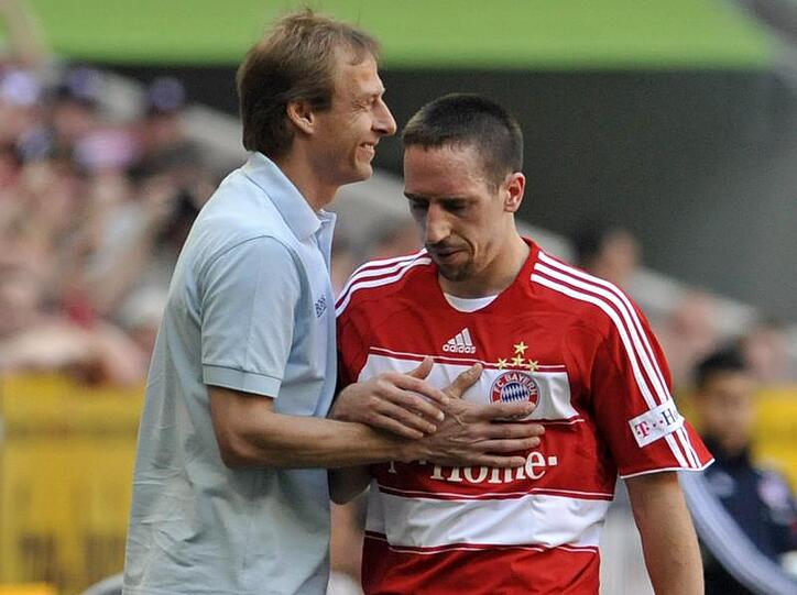 Franck Ribéry schien zuletzt nicht mehr viel zu halten von Jürgen Klinsmann und liebäugelte mit einem Wechsel. Ob er es sich jetzt nochmal anders überlegt?