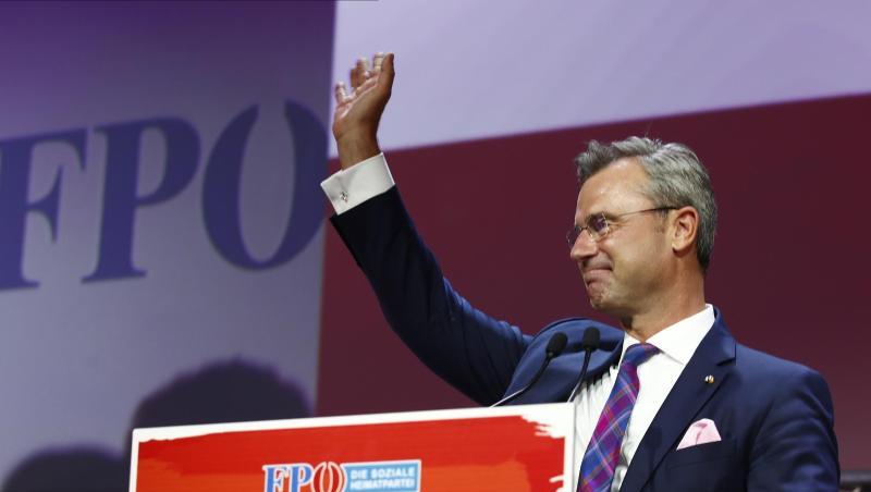 Norbert Hofer während des 33. ordentlichen Bundesparteitags der FPÖ in Graz. Norbert Hofer während des 33. ordentlichen Bundesparteitags der FPÖ in Graz.