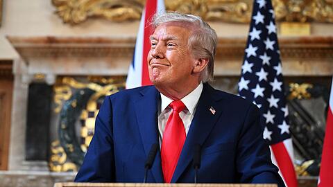 Das britische Königshaus hofierte den US-Präsidenten.