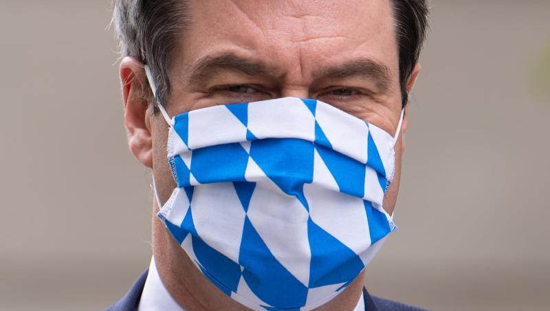 Markus Söder (CSU) trägt einen Mundschutz. Foto: Sven Hoppe/dpa Markus Söder (CSU) trägt einen Mundschutz. Foto: Sven Hoppe/dpa