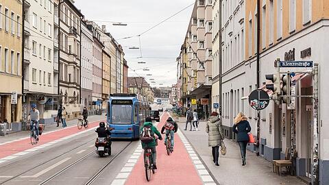 So wird es wohl bald aussehen: Die fahrradfreundliche Fraunhoferstraße