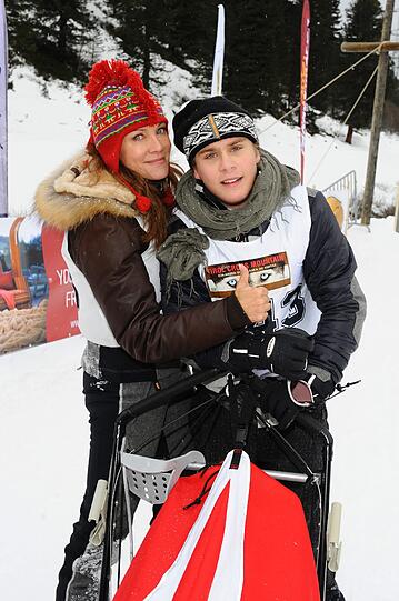 Sonja Kirchberger und Sohn Lee-Oscar