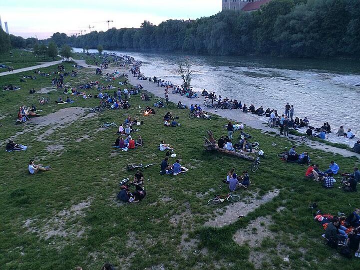 Grillen ist hier verboten. Aber nicht jeder hält sich daran.
