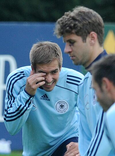Elf Freunde müsst ihr sein. Die Nationalelf nimmt die Vorbereitung auf das WM-Qualifikationsspiel der deutschen Nationalmannschaft am Freitag in Dublin gegen Irland auf. Die Fotos