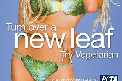 Salat- statt Ahornblatt: Peta-Kampagne mit Pamela Anderson