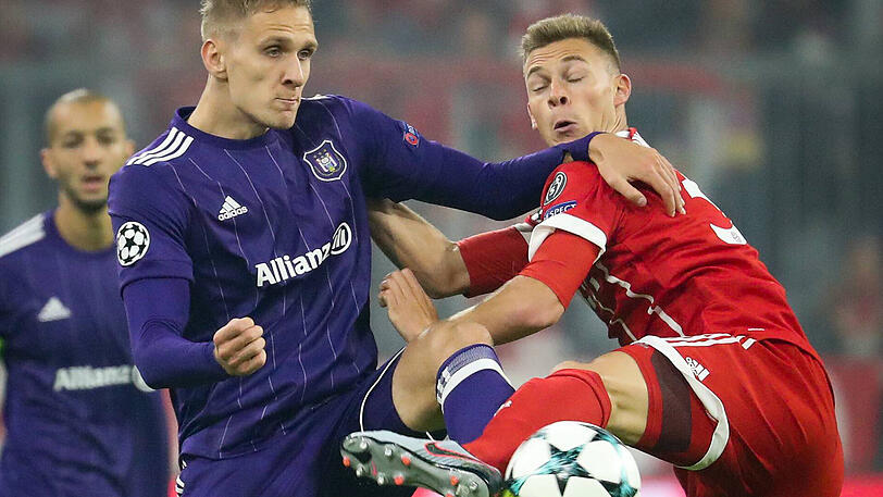 Joshua Kimmich: Note 2. Hatte in der Verteidigung kaum Mühe, die Anderlecht-Angreifer zu kontrollieren. Hinterlief Robben fleißig auf der rechten Seite, bereitete Thiagos 2:0 mit einer tollen Flanke vor. Und krönte seine Leistung mit dem Tor zum 3:0.