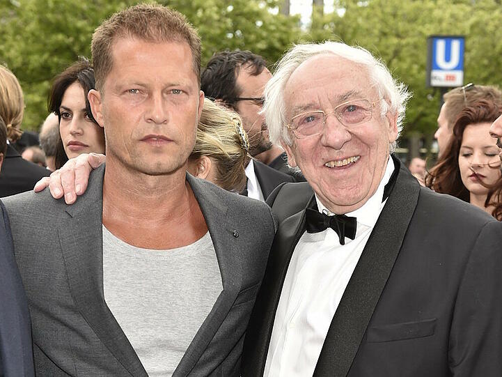 Til Schweiger (l.) gemeinsam mit Dieter Hallervorden beim Deutschen Filmpreis 2015