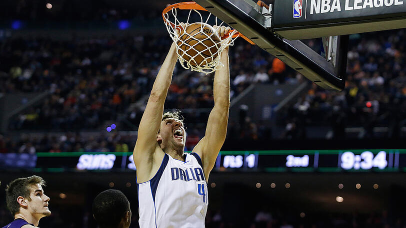 Mavericks-Star Dirk Nowitzki in seinem Element.
