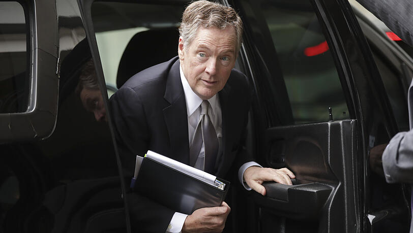 Robert Lighthizer, Handelsbeauftragter der USA, kommt zu einem Treffen in der Brüssler EU-Zentrale. Robert Lighthizer, Handelsbeauftragter der USA, kommt zu einem Treffen in der Brüssler EU-Zentrale.