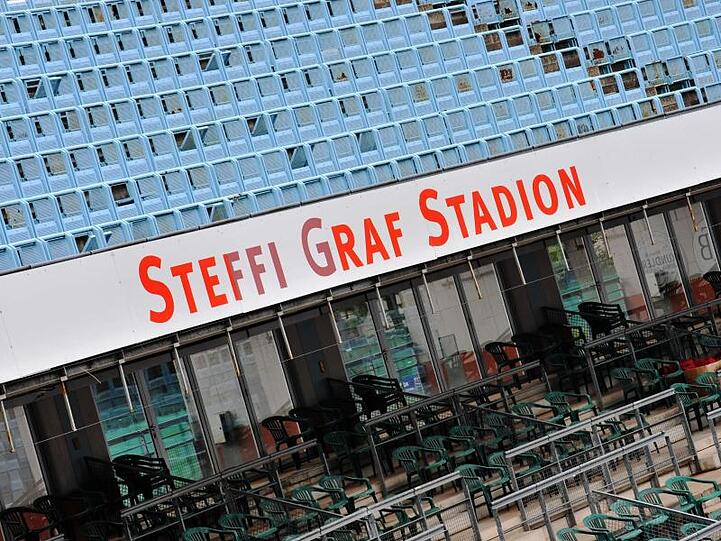 Schauplatz des Einladungsturniers in Berlin: Das Steffi-Graf-Stadion.