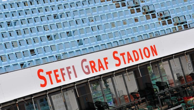 Schauplatz des Einladungsturniers in Berlin: Das Steffi-Graf-Stadion. Schauplatz des Einladungsturniers in Berlin: Das Steffi-Graf-Stadion.
