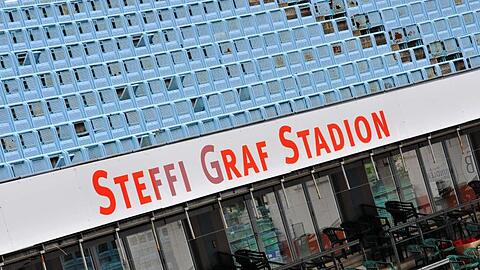 Schauplatz des Einladungsturniers in Berlin: Das Steffi-Graf-Stadion.