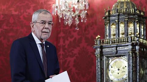 "Erwarten alle, dass die Regierung jetzt gemeinsam wieder an die Arbeit geht (...)": Bundespräsident Alexander Van der Bellen.