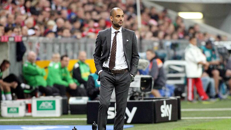 Star-Coach Pep Guardiola feierte 2013 einen gelungenen Einstand beim FC Bayern gegen Gladbach. Star-Coach Pep Guardiola feierte 2013 einen gelungenen Einstand beim FC Bayern gegen Gladbach.