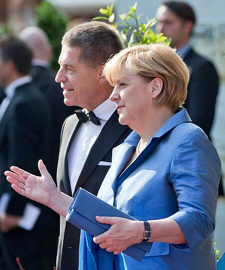 Bundeskanzlerin Angela Merkel und ihr Ehemann Joachim Sauer.