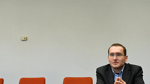 Der Angeklagte Markus R. zu Prozessbeginn vor dem Oberlandesgericht München.