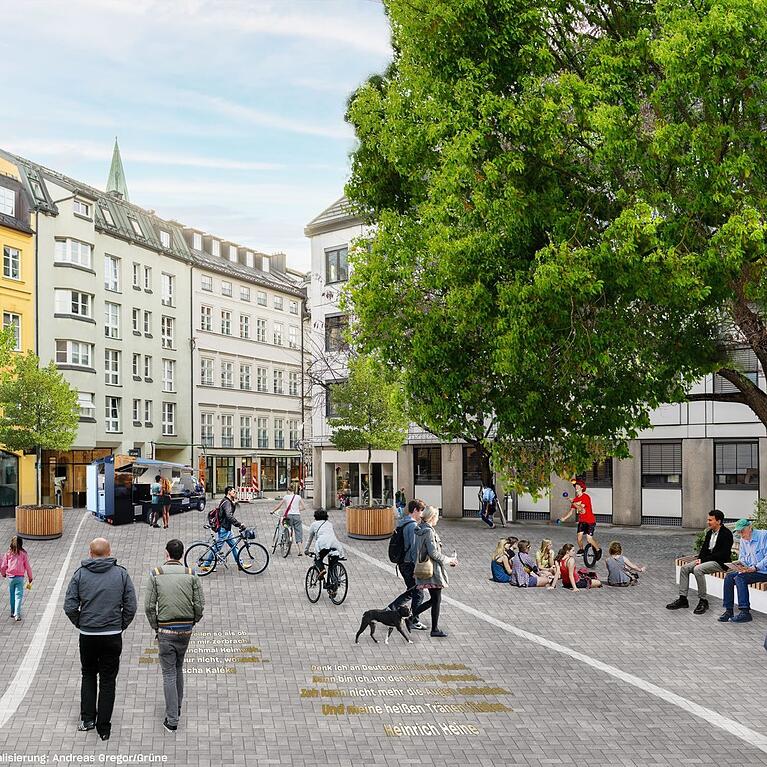 So k&ouml;nnte der Hackenplatz eines Tages aussehen.