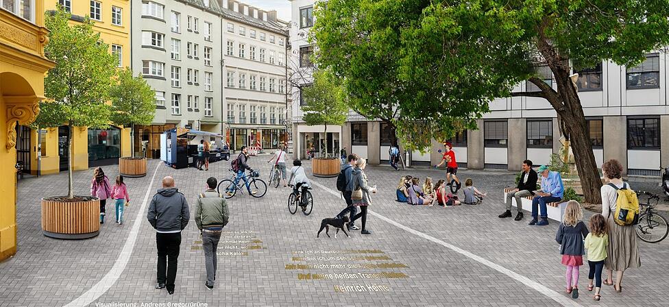 So k&ouml;nnte der Hackenplatz eines Tages aussehen.