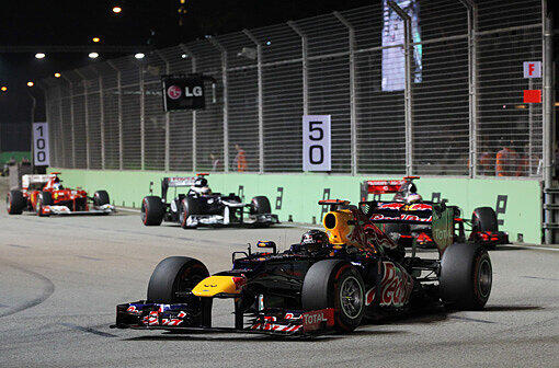 "Ja, wir haben es geschafft!" - Sebastian Vettel holte den Großen Preis von Singapur.