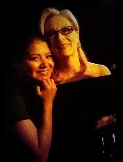 Misty Upham mit ihrer Schauspielkollegin Meryl Streep.