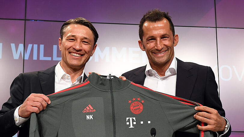 Am Montag wurden Trainer Niko Kovac und Serge Gnabry offiziell vorgestellt. Klicken Sie sich durch die Bilder.