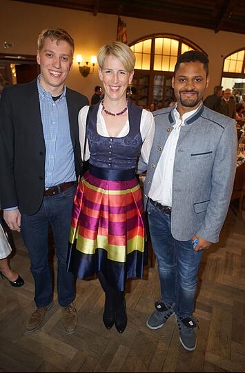 Dominik Krause (l.), Katrin Habenschaden und Benjamin Adjei.
