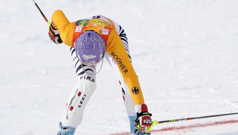 Als Erste im Ziel - mal wieder: Weltmeisterin Maria Riesch. Als Erste im Ziel - mal wieder: Weltmeisterin Maria Riesch.