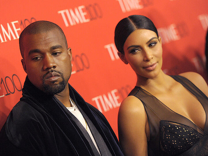 Hat Kim Kardashian den neuen Albumtitel inspiriert? Kanye West und Gattin bei der "Time-100-Gala"