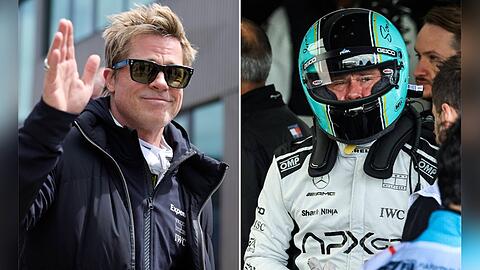 Brad Pitt war am Donnerstag der Star von Silverstone.