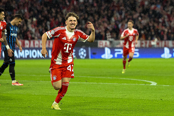 Traumtor gegen Brügge: Youngster Karl. Traumtor gegen Brügge: Youngster Karl.