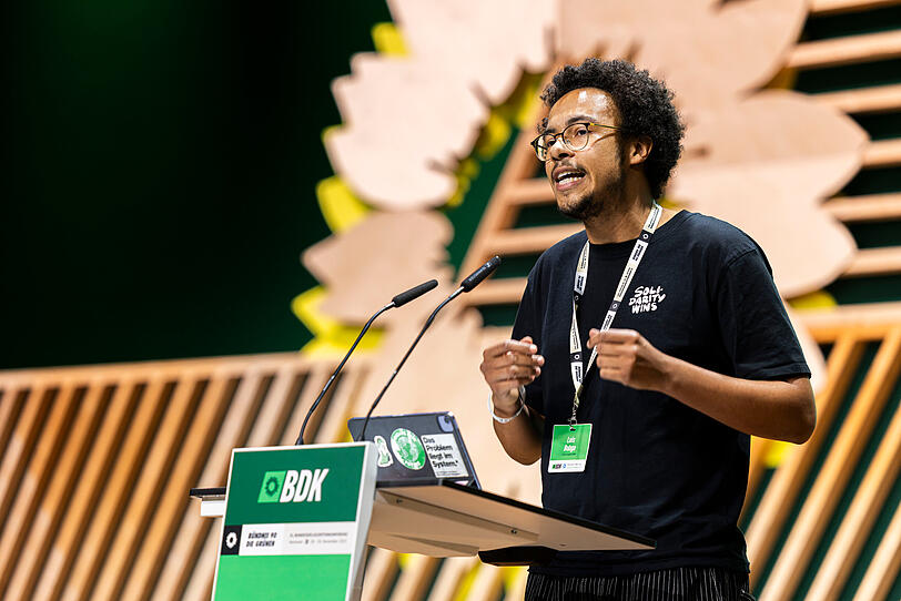 Auch parteiintern in der Kritik: Luis Bobga, Bundessprecher der Grünen Jugend. Auch parteiintern in der Kritik: Luis Bobga, Bundessprecher der Grünen Jugend.