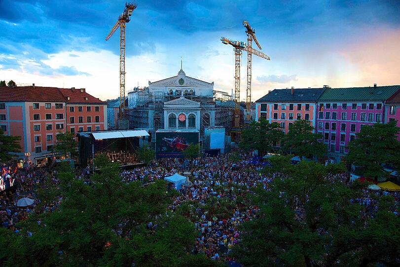 Der Gärtnerplatz beim Open air im Juli 2017.
